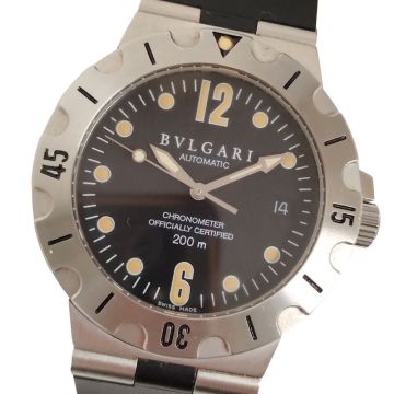 【　1円スタート　】BVLGARI ブルガリ SD38S ディアゴノ スクーバ 自動巻き メンズ ベルトジャンク品 腕時計 正規品 / C603