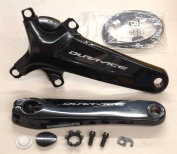 両足計測パワーメータークランクセット 美品 ■ SHIMANO DURA-ACE FC-R9100-P セット 170mm/BCD110 キレイ ■ シマノ デュラエース