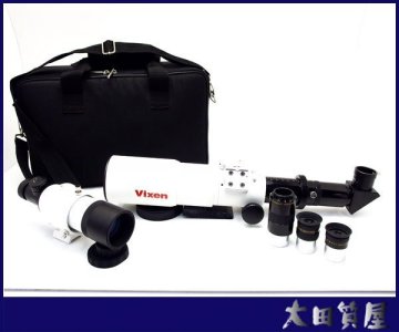 104)質屋出品☆VIXEN 天体望遠鏡 A62SS 鏡筒/暗視野ファインダー７×50 MEADE SUPER PLOSSL MULTI-COATED/9.7㎜ 15㎜ 40㎜ 中古☆１円～