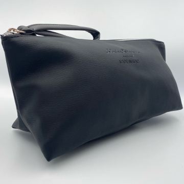 1円 新品未使用 Salvatore Ferragamo サルヴァトーレフェラガモ ガンチーニ セカンドバッグ クラッチバッグ ポーチ ブラック メンズ