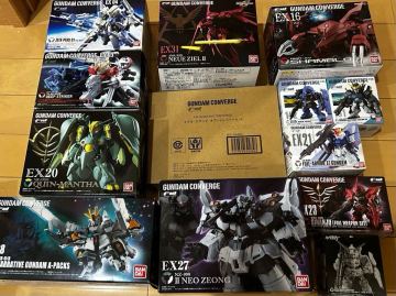 GUNDAM CONVERGE 13個 ナラティブ ネオジオング ユニコーン シナンジュ ディープストライカー Z+ クインマンサ ZZ ノイエジール シャンブロ