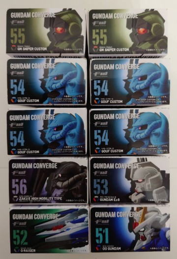 【未開封5個・箱下開封5個】FW GUNDAM CONVERGEFW ガンダム コンバージ 第9弾 全7種 51 52 53 54 55 56 計10個
