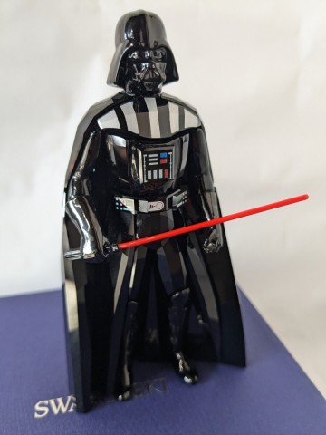 1円スタートSWAROVSKI スワロフスキー × STARWARS スターウォーズ ダースベイダー DARTH VADER クリスタルフィギュア 箱付き