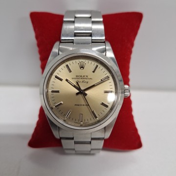★ROLEX ロレックス Air-King エアキング 腕時計 自動巻き 14000 シャンパンゴールド 稼働品★