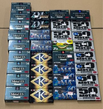 メタル カセットテープ SONY TDK AXIA 46 50 54 60 90