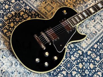 希少 山野楽器 1998年製 Gibson LesPaul 68 Custom Black Beauty with SilverParts ギブソン レスポール カスタム エボニー クローム 5.1kg