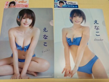 100円～★えなこ クリアファイル 2種セット★漫画アクション スペシャルクリアファイル A+Bセット★ローソン限定★水着