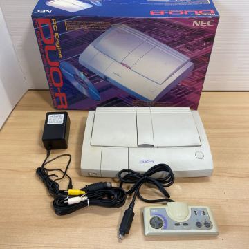 1円スタート PCE PC DUO-R PC Engine SUPER CD-ROM ゲーム機 本体 PI-TG10/コントローラ/ACアダプタ NEC 箱付 