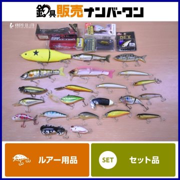 バス ルアー 27個セット デュオ メガバス ガンクラフト ダイワ ベイフォード 等 ジョインテッドクロー ポップMAX TDミノー 等 釣り（CKN_O1