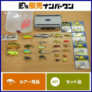 バス ルアー 29点 ケース シンカー セット ダイワ ジャッカル レイドジャパン OSP 等 スティーズポッパー ソウルシャッド TN60 等 （CKN_O1