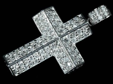 MU16144SS【1円～】新品【RK宝石】《Diamond》豪華!! 極上ダイヤモンド 総計1.00ct!! Pt900 高級ペンダントヘッド クロス 十字架 ダイヤ