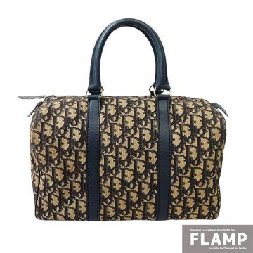 1円～Christian Dior ディオール トロッター柄 ミニボストンバッグ ハンドバッグ レディース【中古】