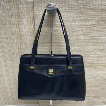 瀧511さ GIVENCHY PARIS ジバンシー ヴィンテージ ハンドバッグ ブラック 黒 レザー トートバッグ 