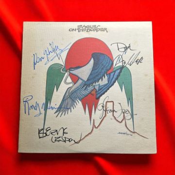 Eagles イーグルス Glenn Frey グレン・フライ Don Henley ドン・ヘンリー 直筆サイン入り LP レコード 送料無料