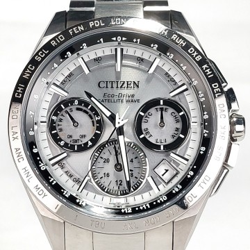 超美品 CITIZEN シチズン ATTESA アテッサ Eco-Drive 腕時計 CC9010-66A GPS 衛星 電波ソーラー サテライトウェーブ チタン 動作確認済み