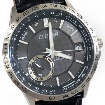 超美品 CITIZEN シチズン サテライトウエーブ Eco-Drive エコドライブ 腕時計 CC3000-03E GPS衛星 電波 ソーラー ラウンド 動作確認済み