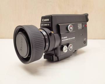 J458B キャノン Canon　フィルムカメラ 8㎜　AUTO ZOOM 512XL ELECTRONIC　通電OK 人気 昭和レトロ 現状品 詳しい動作未確認の為ジャンク