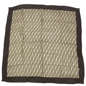未使用品 FENDI フェンディ 大判 スカーフ シルク FFロゴ 1K 0826-7