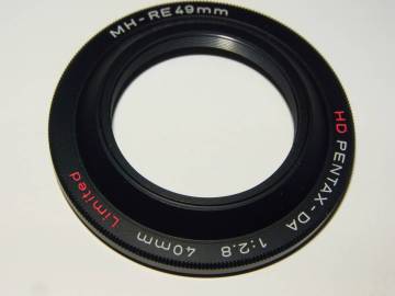 ペンタックス　DA　40mm2.8　Limited　フード　ブラック