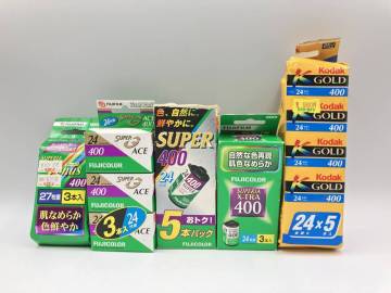 【期限切れフィルム】【ISO400-15本セット】FUJIFILM / SUPER, SUPERG ACE, SUPERIA X-TRA, Venus / Kodak GOLD 【ジャンク品】【TF32】