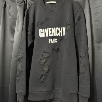 ★ 1円 ★ GIVENCHY ジバンシイ ジバンシィ スウェット トレーナー パーカー Tシャツ シャツ ブラック 黒 デストロイ ロゴ バッグ