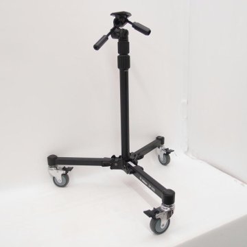 1円【美品】Velbon ベルボン/ドリーポッド　大型キャスター付き　雲台付き/DP-83S/69