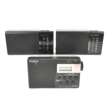 まとめ 3点 SONY ソニー ポータブルラジオ ICF-M260 PLLシンセサイザーラジオ ICF-P36 ICF-P37 FM/AM ラジオ 0811-010