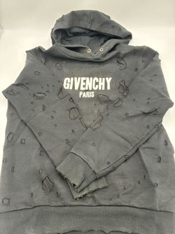 1円スタート GIVENCHY ジバンシー デストロイ加工　スウェット パーカー Lサイズ 煙草臭有　TK0809-4