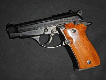 マルシン ベレッタ M84 ABS 木グリ木製グリップ（モデルガンSPGスズキＭ８４m92fm9