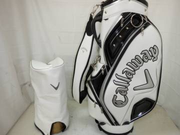 Callaway★キャロウェイ★9.0型★中古★良品★スタッフ(WH×BK×SILVER)ゴルフ キャディバック