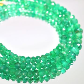 K18!!◆天然エメラルドネックレス◆A 約6.8g 約39.0cm emerald necklace jewelry ジュエリー グリーン DE0/EA5 W608
