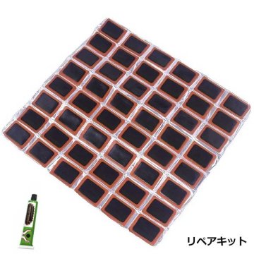 修理パッチ Mサイズ 30mm×50mm 24枚 チューブタイヤ パンク 修理 ゴムパッチ タイヤパッチ バイク オートバイ シール テープ