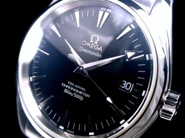 ★極美品 激レア OMEGA オメガ シーマスター アクアテラ コーアクシャル ラージ ブラック 2503.5000 自動巻 Cal.2500 綺麗！★