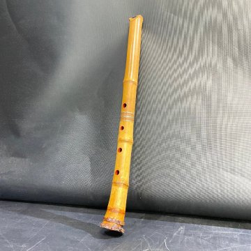 【 C 】1277 真山銘 銀三線 尺八 約55cm 3069924