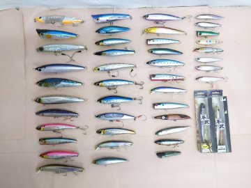 シマノ 青物用ルアー プラグ 44点 別注平政 130F 145F 160F 190F オシアペンシル 150S ロックポップスリム 140F ロックジャーク 140S 他