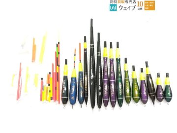 遠矢＆GREX TAGMA 各種、ダイワ ベガスティック タフ 遠投 他 ウキ 棒ウキ 等 計15点＋ウキトップ多数 セット