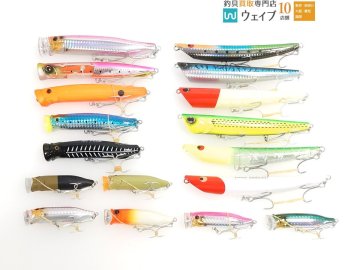 K ポジドライブガレージ スウィングウォブラー 145S ライト 43・ゴーフィッシュ フィードポッパー 120 等計17個中古