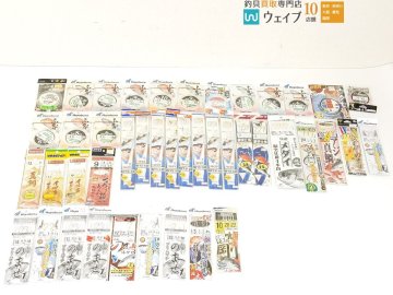 ハリミツ ウタセ真鯛胴突仕掛・がまかつ エレベーターのませ・オーナー 喰わせ剛サビキ 他 計43点 仕掛けセット 鯛 青物