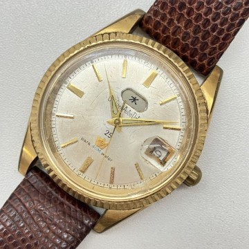 J008-CH21-271-4◎ CITIZEN シチズン メンズ腕時計 AutoDater オートデータ7 AUTOMATIC 自動巻き デイデイト ラウンド 25石 稼働 KA