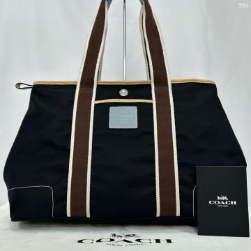【入手困難品/美品】定価11万円 コーチ COACH ハンプトンズ ウィークエンド トートバッグ ビジネスバッグ A4可 レザー メンズ 肩掛け 黒