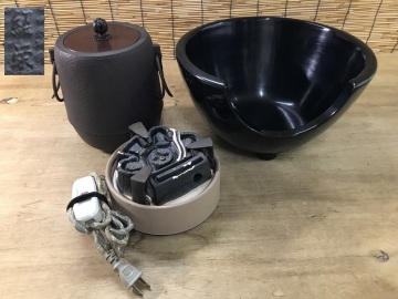 ★茶道具 まとめ★茶釜 鉄瓶★野々田 炭型電熱器★名工 釜師 金森紹栄 千筋丸鉄瓶 梅摘 竹文 肩衝釜 金属工芸 昭和レトロ 時代物 華道具★