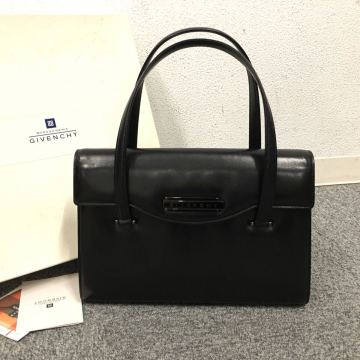 ★F06455/GIVENCHY ジバンシィ/ハンドバッグ/フォーマル/レザー/ブラック/箱付