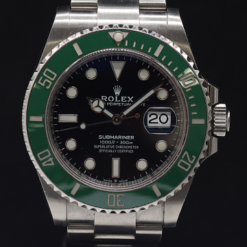 1円 保/箱付 稼働 良品 ロレックス 126610LV 041422D8 グリーン サブマリーナ 黒文字盤 AT/自動巻 メンズ腕時計 0241791 7OKT KTU ABC