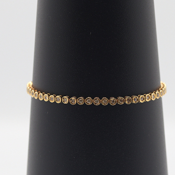 美品 ダイヤ テニスブレスレット K18 7.5g 1.00 アクセサリー ジュエリー 0593010 8NBT AKO KTU