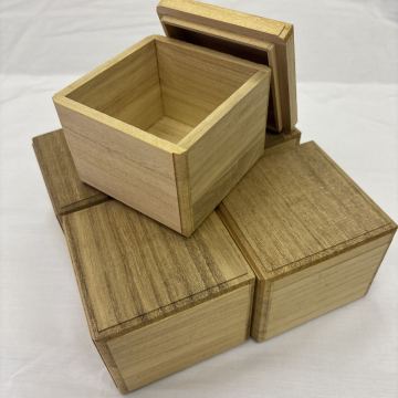 508 桐箱 内寸(約)縦横8×高6cm 空箱 5個セット 小物入れ 四方几帳面取仕上げ 収納 小物入れ 保存箱 整理箱 ギフトなどに