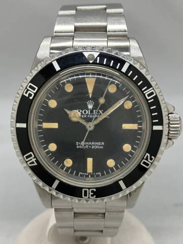 [ジャンク扱い動作品]1円〜 ROLEX サブマリーナ 5513 71番台 日ロレ修理見積書付 RCG マットダイヤル 上サブ フチ無し 自動巻 腕時計