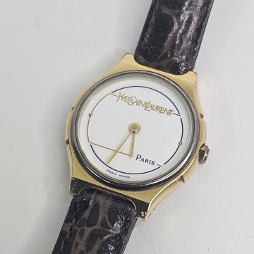YSL イブ・サンローラン クォーツ 腕時計 レディース 稼働品【No.2739】