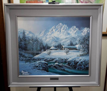 希少品「真作」人見友紀 「画題不明」 油彩 F12号 