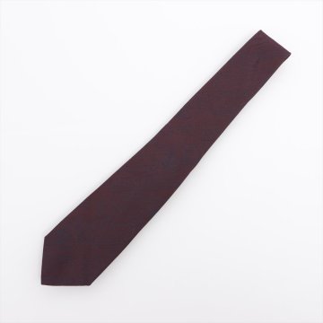 1円■新品同様■ベルルッティ■カリグラフィ シルク 100％ ネクタイ ブラウン スーツ 通勤 ファッション メンズ MMM BZ14-1