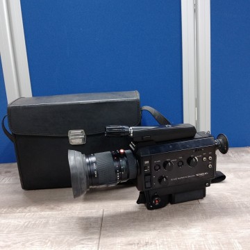 ELMO エルモ☆SUPER 8 SOUND 1012S-XL レンズ 1:1.2max f=7.5〜75mm アクションマイク　ハードケース付 レトロ
